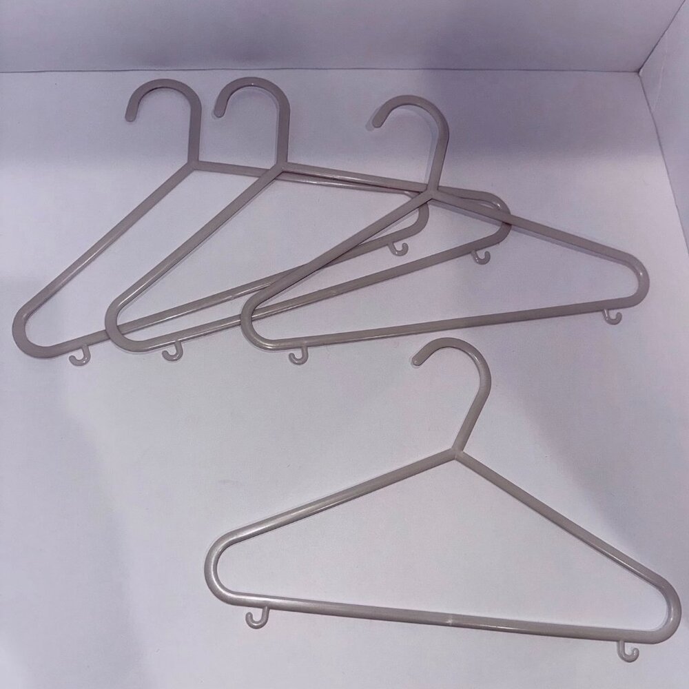 Kids White Closet Hangers Bundle (4) Clothing Organizer